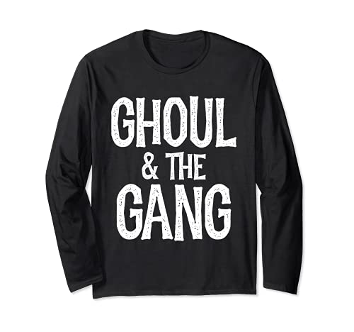 Ghoul e la banda Halloween Party Trucco o Treat Spooky Maglia a Manica