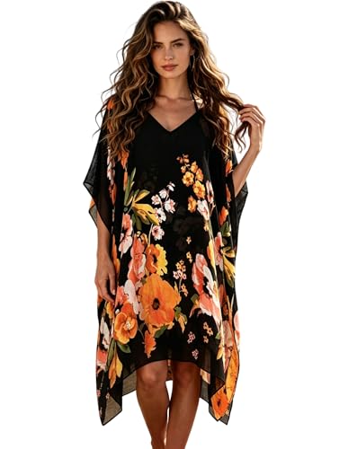 Breezy Lane Womens Beach Cover Up Swimsuit Coverups Kaftan for Bathing Suit Vacation Summer Resort Wear