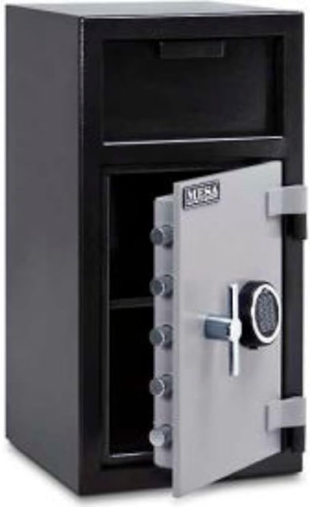 Mesa Safe Company Model MFL2714E Depository Safe with Electronic Lock, Two Tone Gray