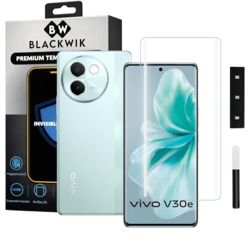 Image of Blackwik UV Curved Tempered Glass for Vivo V30 E | 1-Pack