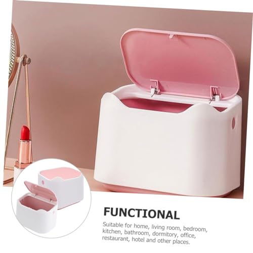2 Canecas de basura de escritorio compactas ABOOFAN miniatura 7