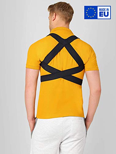 ®Befit24 Corrector de Postura Espalda y Hombros para Hombre y Mujer  Espalda Recta Soporte - Posture Corrector for Women and Men [ Size 4 - Azul Marino ]