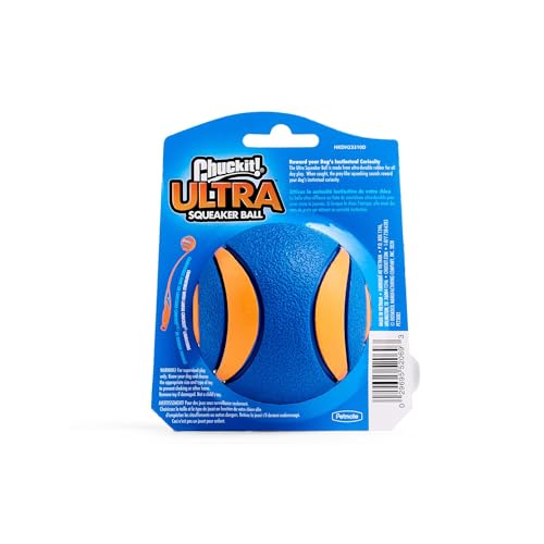 Image of Chuckit! Ultra Squeaker Ball Dog Toy, Large (3 Inch) 1 Pack, for Large Breeds