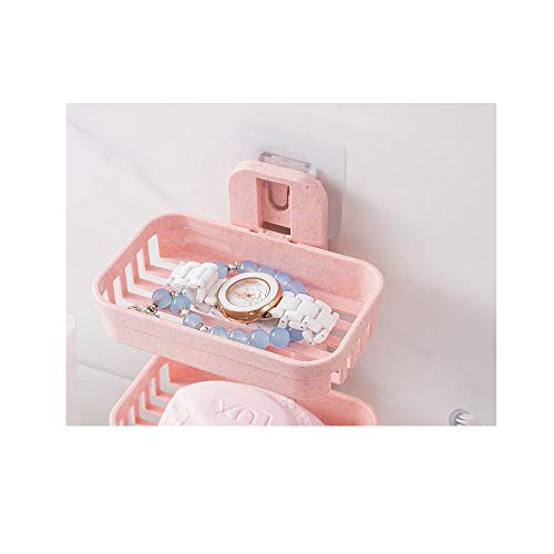 Boîte à savon ventouse murale REYG double couche de vidange - 5
