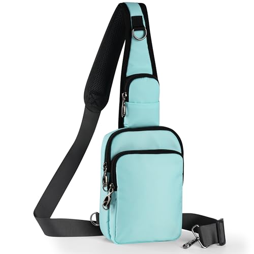 Image of Sling Bag, Crossbody Bag with Zipper Lock, RFID & Water Resistant for Women and Men Small Chest Bag for Travel Casual