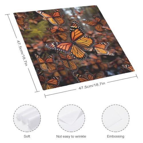 Servilletas de Tela Cuadradas 18.7 x 18.7 Pulg 4 Unidades miniatura 2