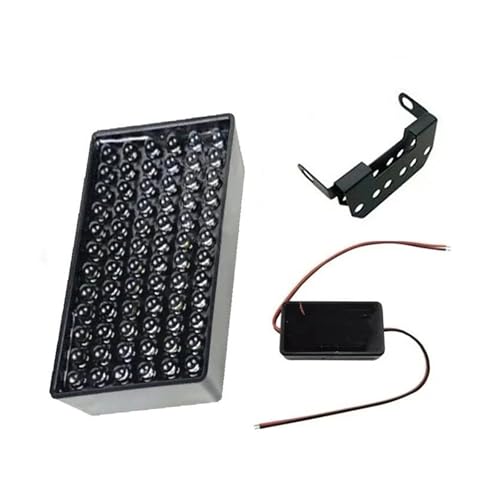 Feu Stop Stroboscopique Universel 72 LED Rouge Anti-Collision 12V