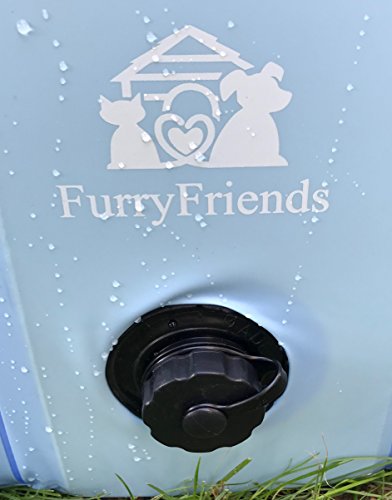 image for N&M Products Foldable Dog Pool - Folding Dog/Cat Bath Tub - Collapsibl