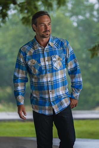 Image of Legendary Whitetails Mens Western Button Up Brushed Cotton Flannel Shirt