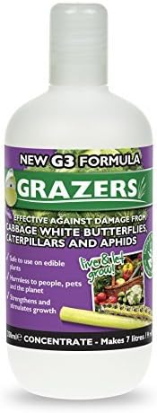 G3 350ml Concentrate Protects From Cabbage White Butterflies, Caterpillars & more by Grazers ltd