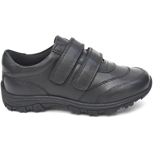 Black Formal Leather School Shoes Boys Mocassin