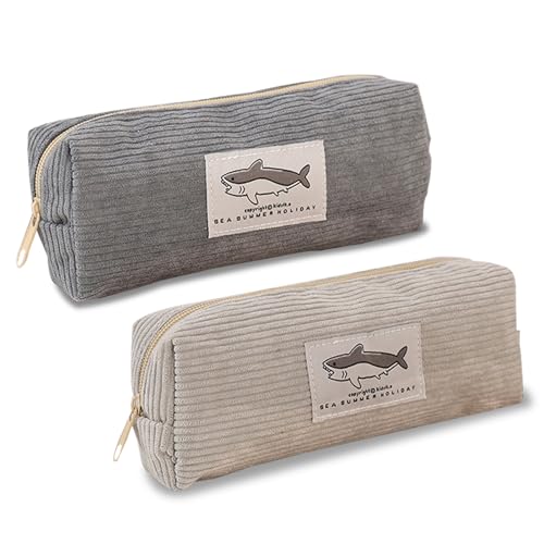 BSITSSS 2 Stück Federmäppchen, Pencil Case Cord-Stoff, Mäppchen Teenager...