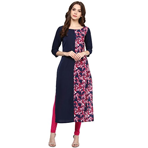 Image of ZIYAA Women's Straight Crepe Kurta