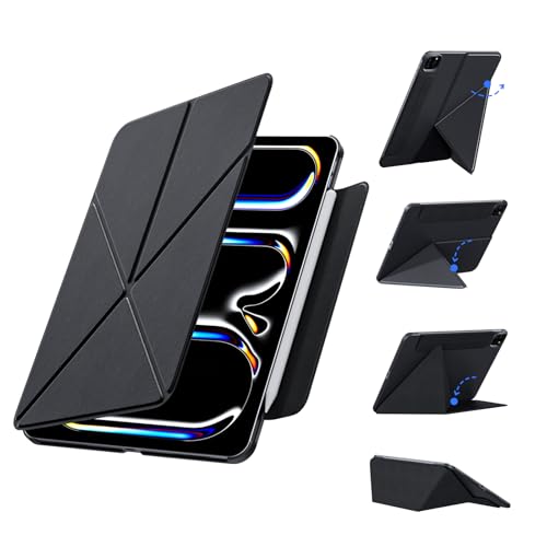 Protection iPad Pro 12.9 compatible Air 13 M2 support 4 angles