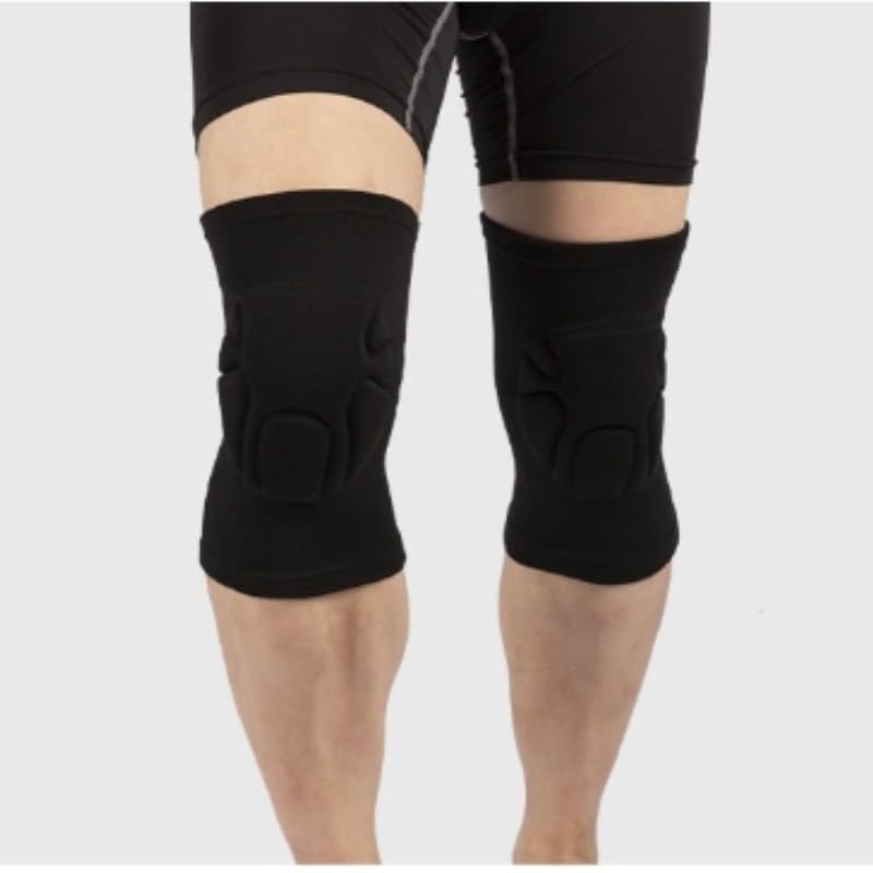 Exercise, protection Thickened Sponge Anti-collision Knee Pads Roller Skating Protective Gear Sports Knee Pads for Fitness, cycling, running, playing football(Medium)