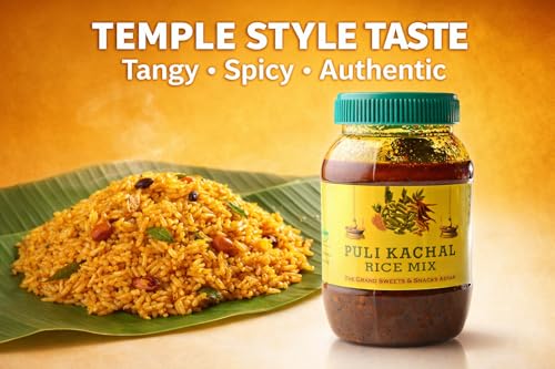 Image of The Grand Sweets & Snacks Adyar Puli Kachal Rice Mix Thokku 500g | Authentic Tamarind Rice Paste | Chennai Special | No Preservatives