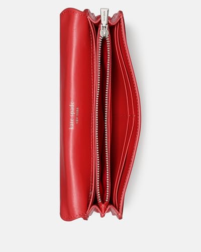 Image of kate spade new york Deco Wavy Smooth Leather Large Flap Wallet