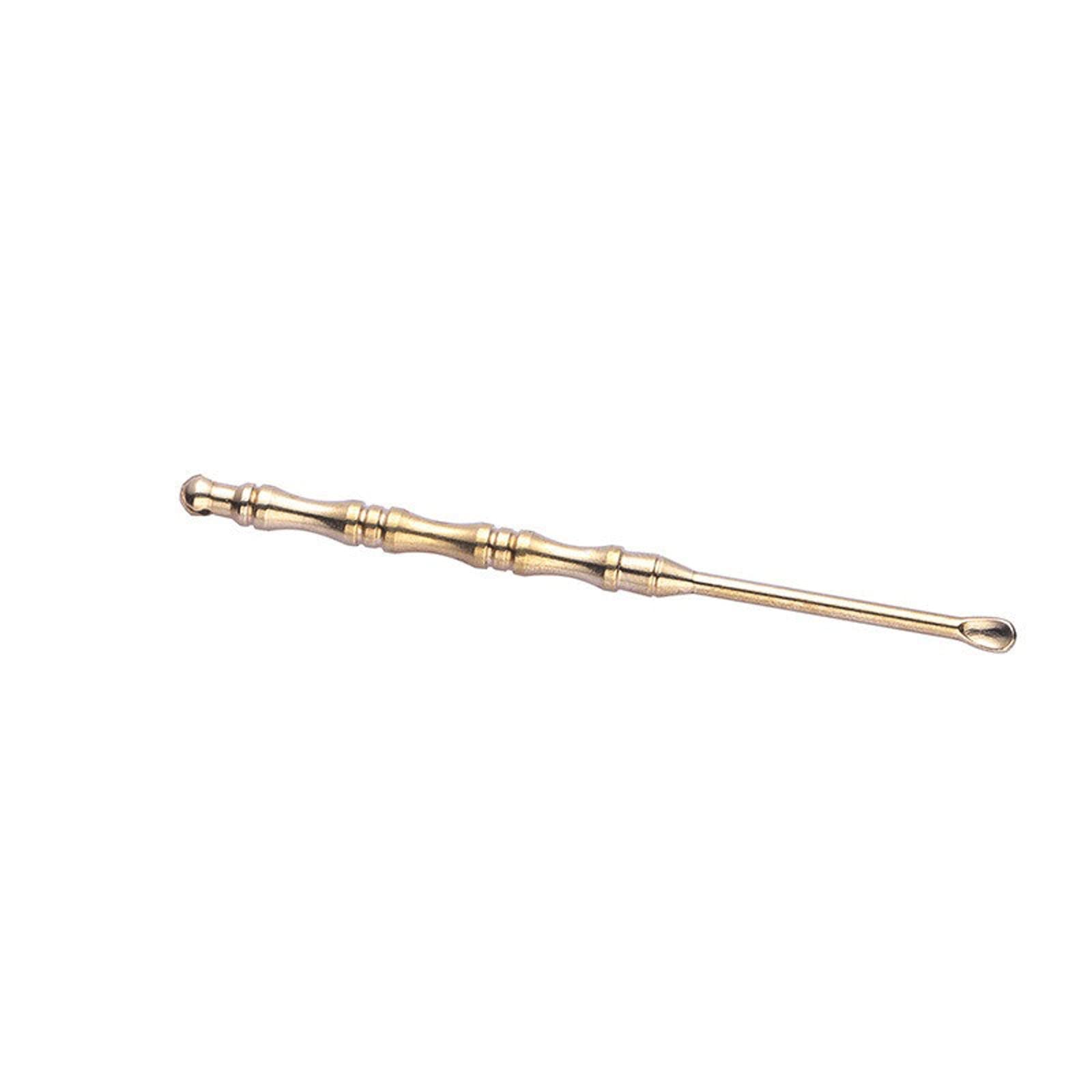 Produits d'élimination du cérumen Nettoyeur d'oreille Portable Cure-Oreille Amovible Lavable avec Porte-clés Double Cure-Dents en métal Cuil