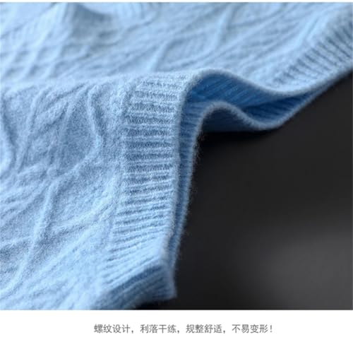 Dcvmvmn Men's Wool V-Neck Vest Casual Loose Knit Sleeveless Sweater Spring And Autumn Pullover Vest4