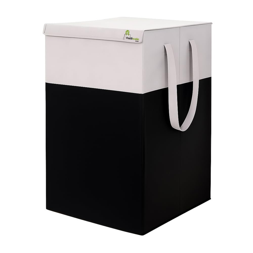 75L Foldable Laundry Basket for clothes with lid – Multipurpose Clothes Storage Box Hamper for Home Storage & Kids Toys – Durable Handles, Large Capacity Clothes Organiser Basket Set of 1-image-19