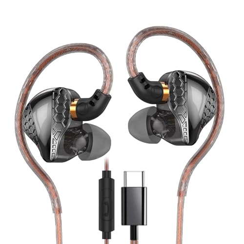 Image of USB C Headphones for iPhone 16 15 Pro Max Plus,H89 Type C Earphones with Microphone Deep Bass Crystal Clear Sound Ear Buds,USBC Wired Earbuds for Google Pixel Galaxy S24 S23 S22 S21 S20 A53