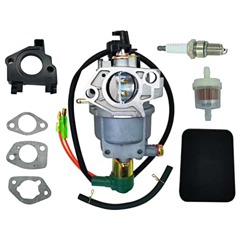 Carburetor Fit for Powerhorse DF7000 DFD7000 7000ES 9000ES 420CC DJ190N Enngine Generator with Air filter Kit Cover