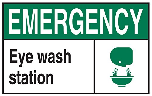 Panneau Emergency Eye Wash Station Brady pour sécuriser votre laboratoire ou atelier