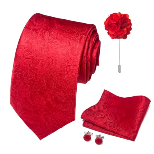 Image of joy alice 70 Colors Ties Set Men Mixed Color Necktie Handkerchief Cufflinks Brooch 3.15 Formal