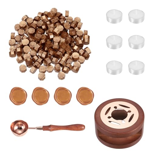 Kit cachet de cire anti-bulles avec réchauffeur stable pour réussir tous vos sceaux