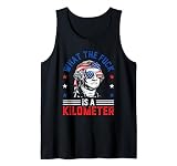 Wtf What The Fuck Is A Kilometer George Washington 4th July Tank Top