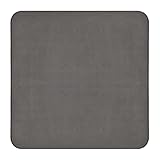 House, Home and More Skid-resistant Carpet Indoor Area Rug Floor Mat - Gray - 3' X 3' - Many Other Sizes to Choose From