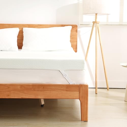 EGO Home Topper 90x200cm mit Gelschaum, Öko-Tex-Zertifiziert, 5cm Höhe Gel Topper 90x200, H2 Weiche Memory Foam mit Grüntee-Extrakt, für...