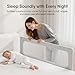TodiNest Folding Bed Rail for Toddlers, Baby Bed Rail Guard with Reinforced Anchor Safety System, Toddler Bed Rails for King Size Beds, Twin, Full, Queen (Grey, 71