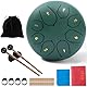 Rain Drum,8 Noten 6 Zoll,Chakra Regentrommel,Stahlzungentrommel Regen,Rain Music Drum,Rain Drum Outdoor,Rain Drum Garten,Handpan mit Schlägel,Percussion Instrumente (8-Ton 6-Zoll)