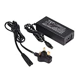 ? Seguro y fiable. Yunnyp Cargador de Batería 42V 2A Adaptador de Corriente de Conector en Línea de 3 Puntas para Cable de Scooter de Autoequilibrio de 2 Ruedas