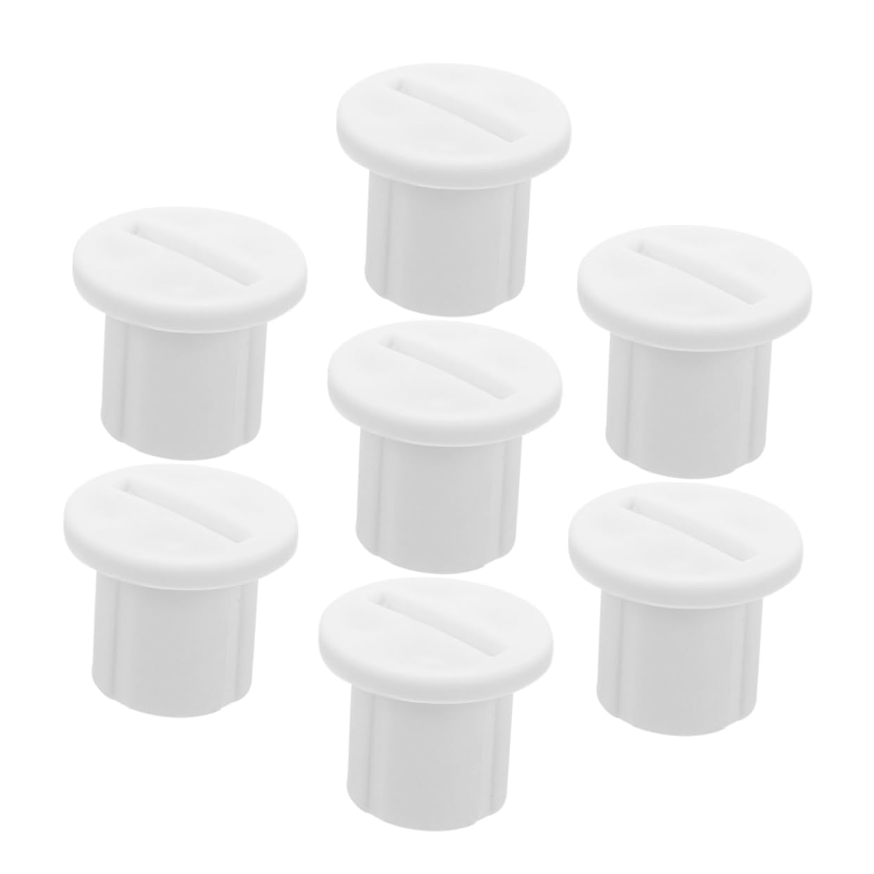 Kisangel 7pcs Toilet Seat Bolts Hardware Plastic Screws for Potty Training Easy to Install Kit