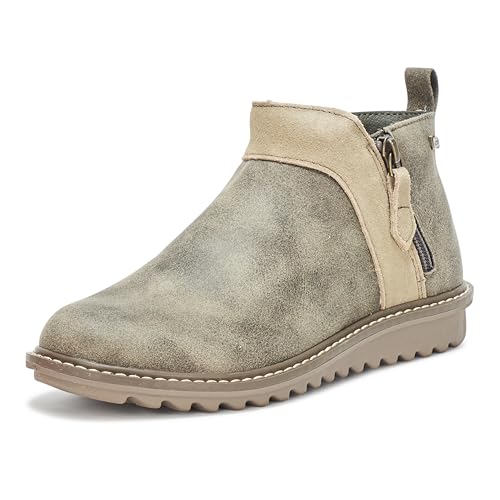 Skechers Modern Comfort Women's Women's Arch Fit Mojave-Indefinite Chukka Boot, Olive, 6.5