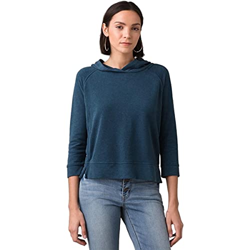 prAna Women's Cozy Up Summer Pullover, Atlantic Heather, Medium