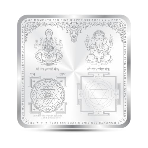 Image of ACPL Precious Moments Maa Laxmi and Ganesh Ji 999 Pure Silver Coin