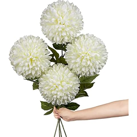 Large Artificial Chrysanthemum Flowers with Long Stem Cover