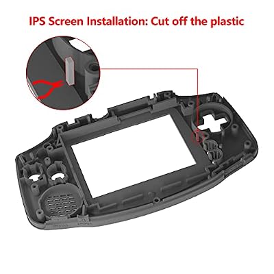 IPS Ready Upgraded eXtremeRate Cherry Pink Replacement Shell Full Housing Cover & White Screen Lens for Gameboy Advance Compatible with Both IPS & Standard LCD Console NOT Included