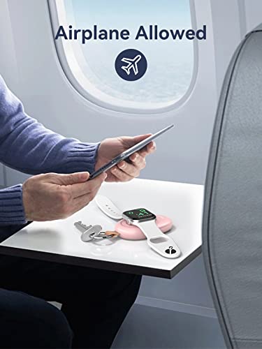 Gagaking Portable Charger For Apple Watch, Wireless Iwatch Charger Magnetic 1400Mah Power Bank Travel Keychain Accessories Smart Watch Charger For Apple Watch Series 8/7/6/5/4/3/2/Se/Ultra, Pink #TOP6