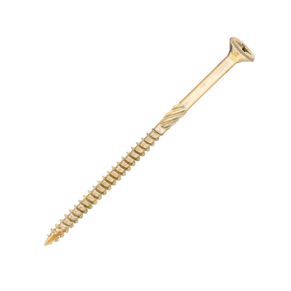 SiDAX Performance | Structural Timber Screws | PoziDrive | Countersunk | Yellow Zinc | 5.0 x 90mm | Box 100 pcs (STS01-050090) โ image 1