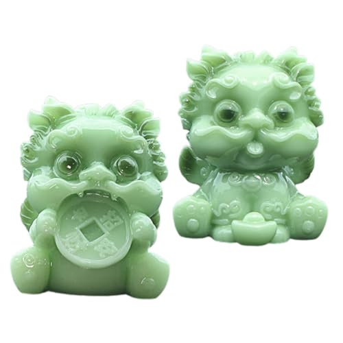 Statue d'animal Feng Shui lot de 2 idéal pour cadeau de crémaillère
