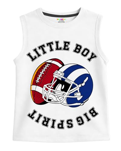 Image of Kuchipoo Boys Sleeveless Cotton Tshirts | Printed Round Neck Kids Tshirts for Summer Wear | Pack of 4