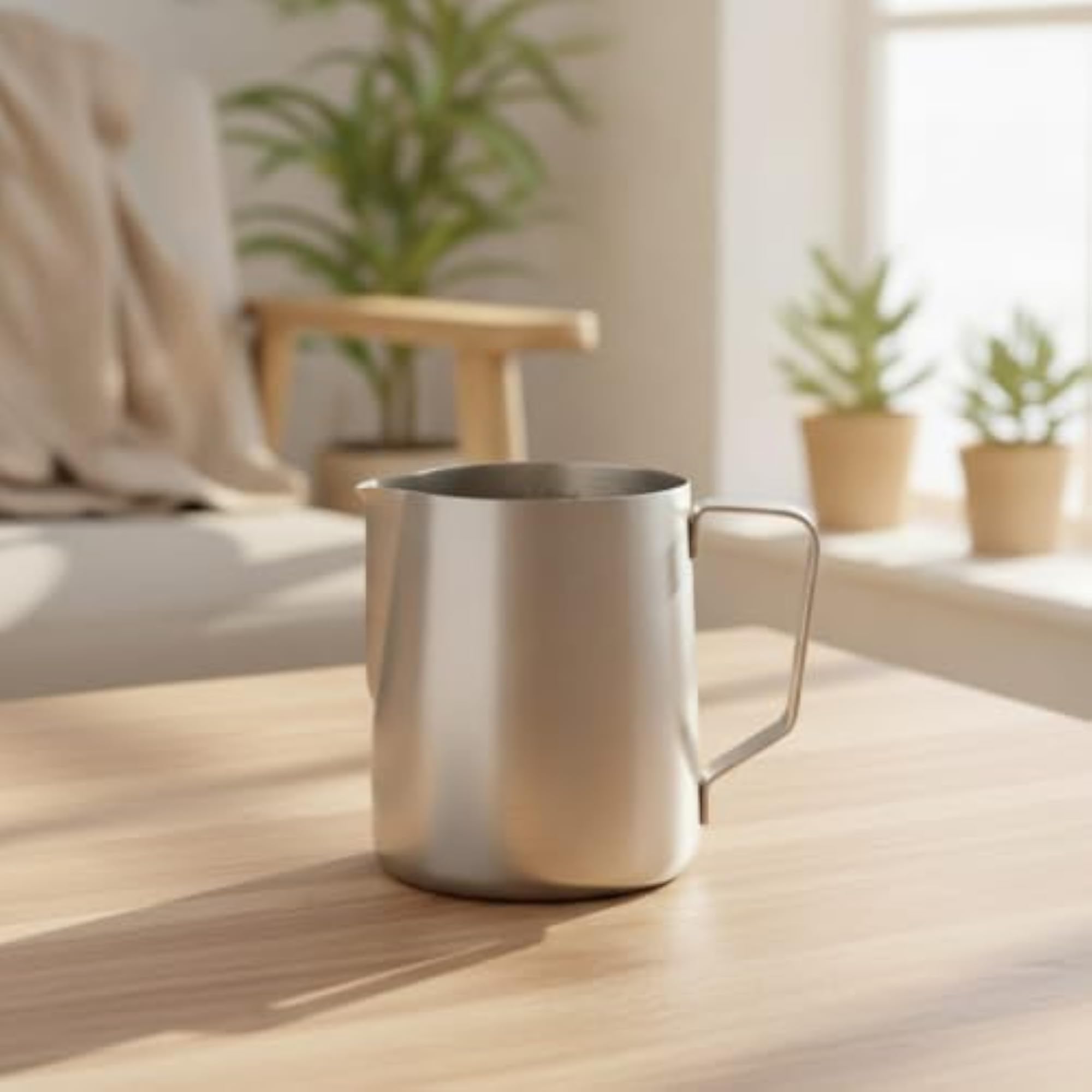 Stainless Steel Coffee Frothing Pitcher 600ml