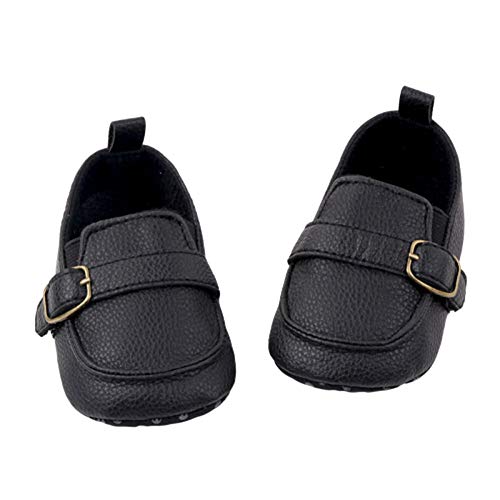 Dazzerake 0-18M Scarpe da Bambino Primo Camminatore Infantile Carino Moda Solid Scarpette Piselli Scarpine di Cuoio di...