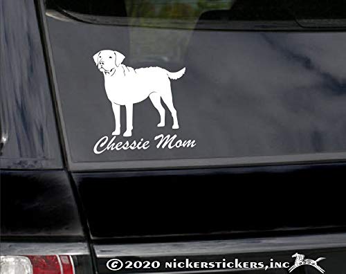 Chessie Mom | Chesapeake Bay Retriever Nickerstickers® Dog Window Car Truck Rv Decal Sticker #TOP1