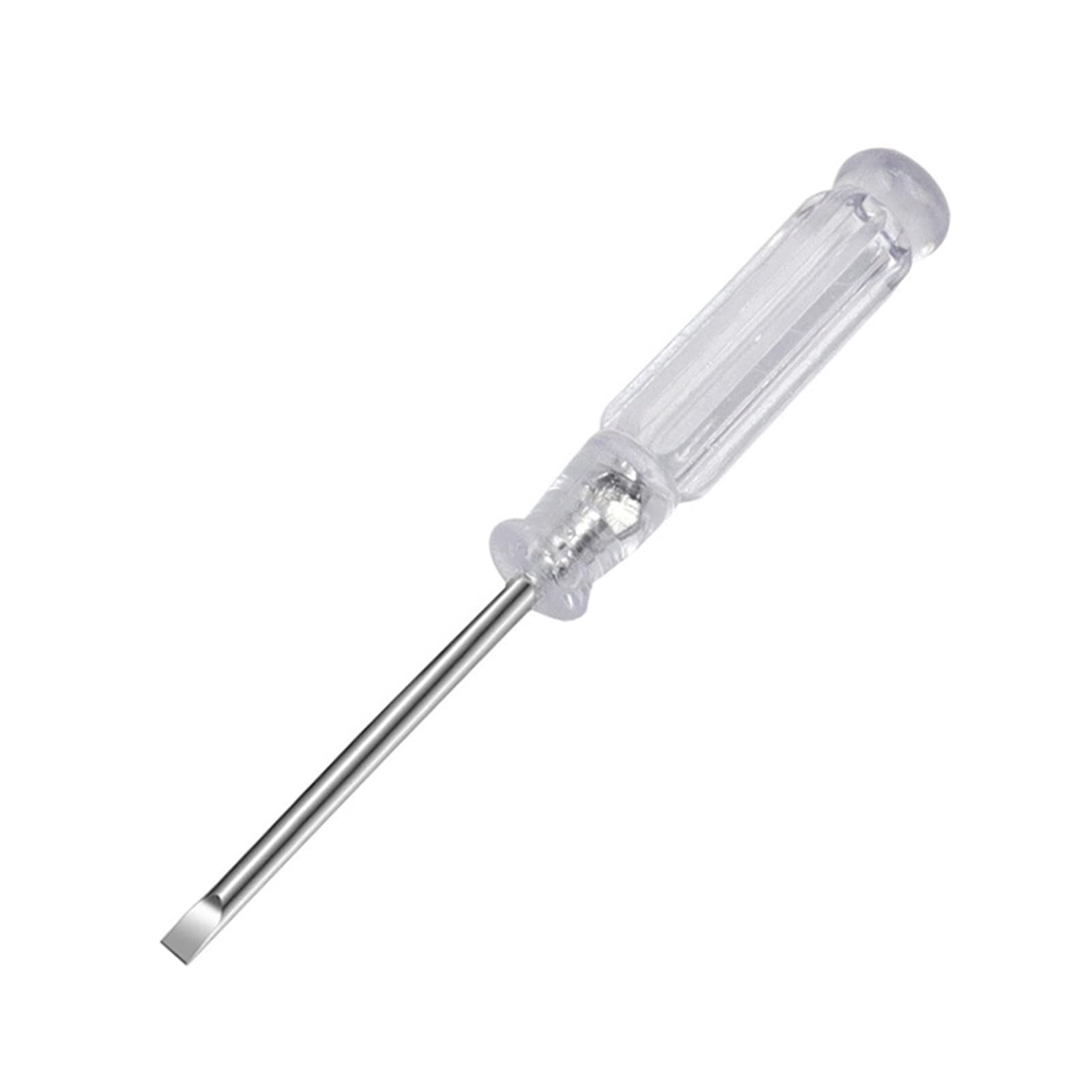 Cross-head Screwdriver & Flat Screwdriver with Transparent Handle for Home