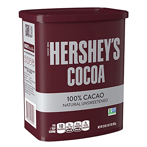 Unsweetened Baking Cocoa by HERSHEY'S – 23 oz Container